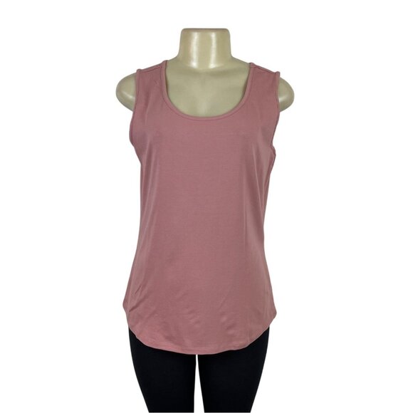 D&co. Women's 2-Piece Dusty Pink Lace Overlay & Sleeveless Tank Set Sz S - Picture 4 of 10